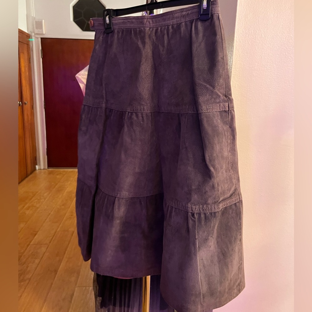 Vintage leather skirt